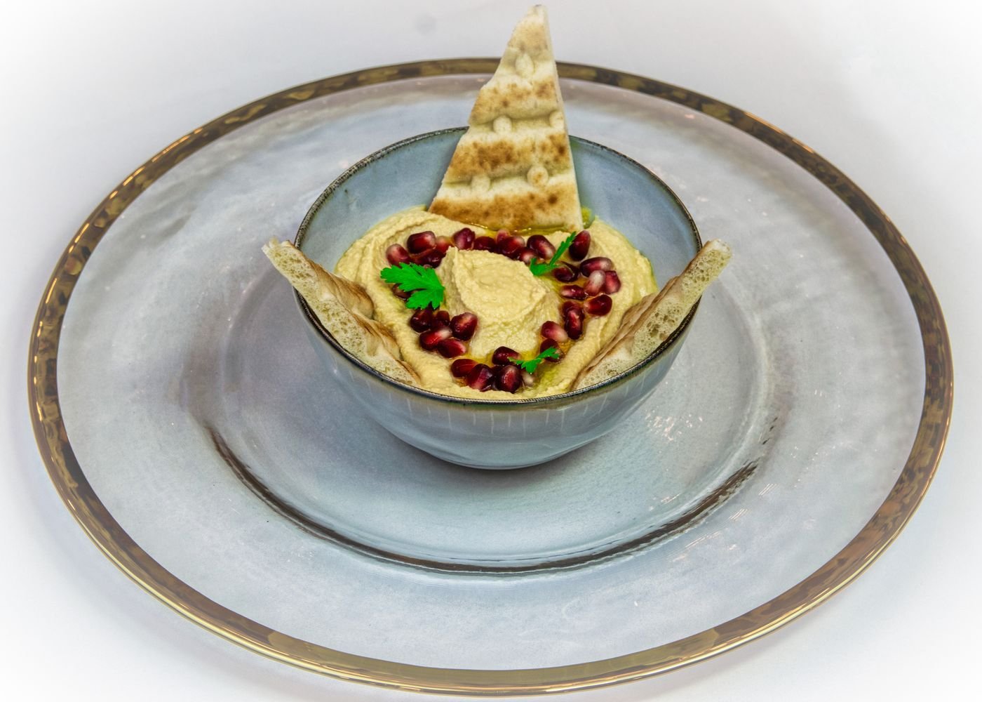 Pomegranate Cauliflower Tahini Hummus