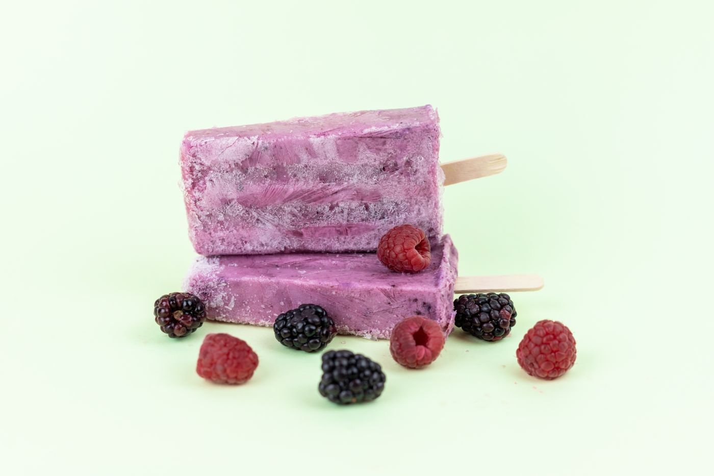 Blackberry Coconut Swirl Pops