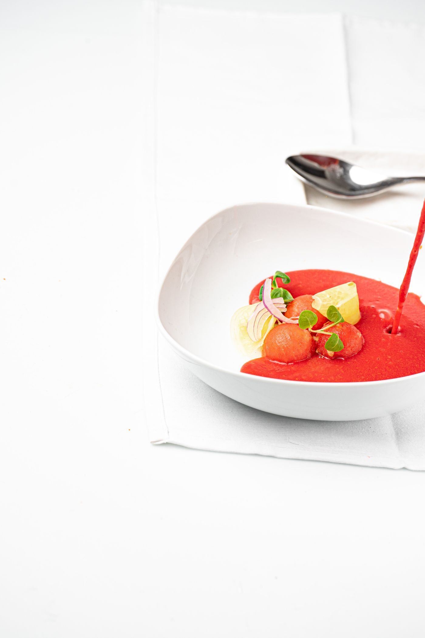 Strawberry Tomato Gazpacho