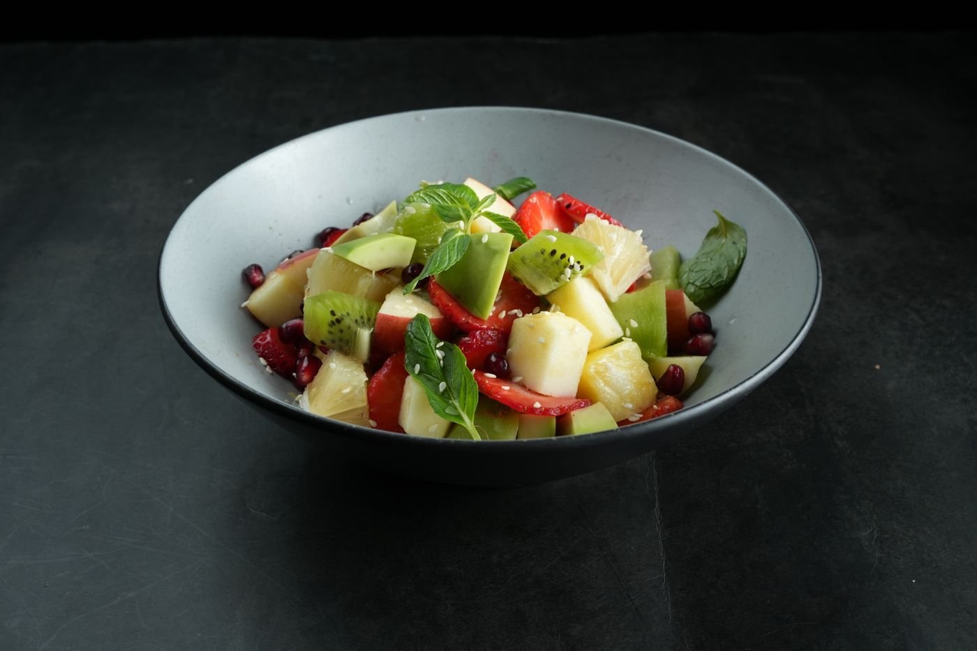Avocado, Apple and Pomegranate Mint Salad