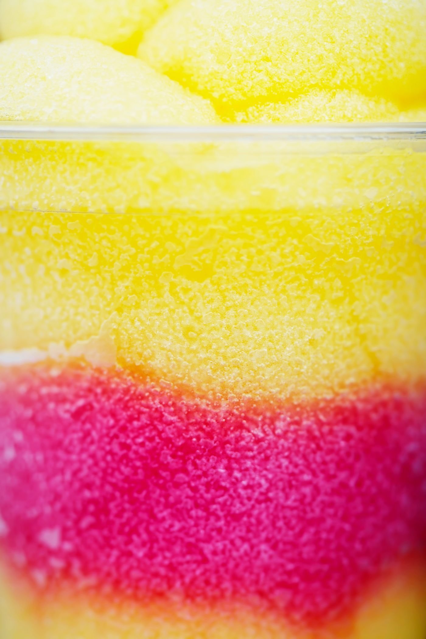 Mango Dragon Fruit Layered Slush