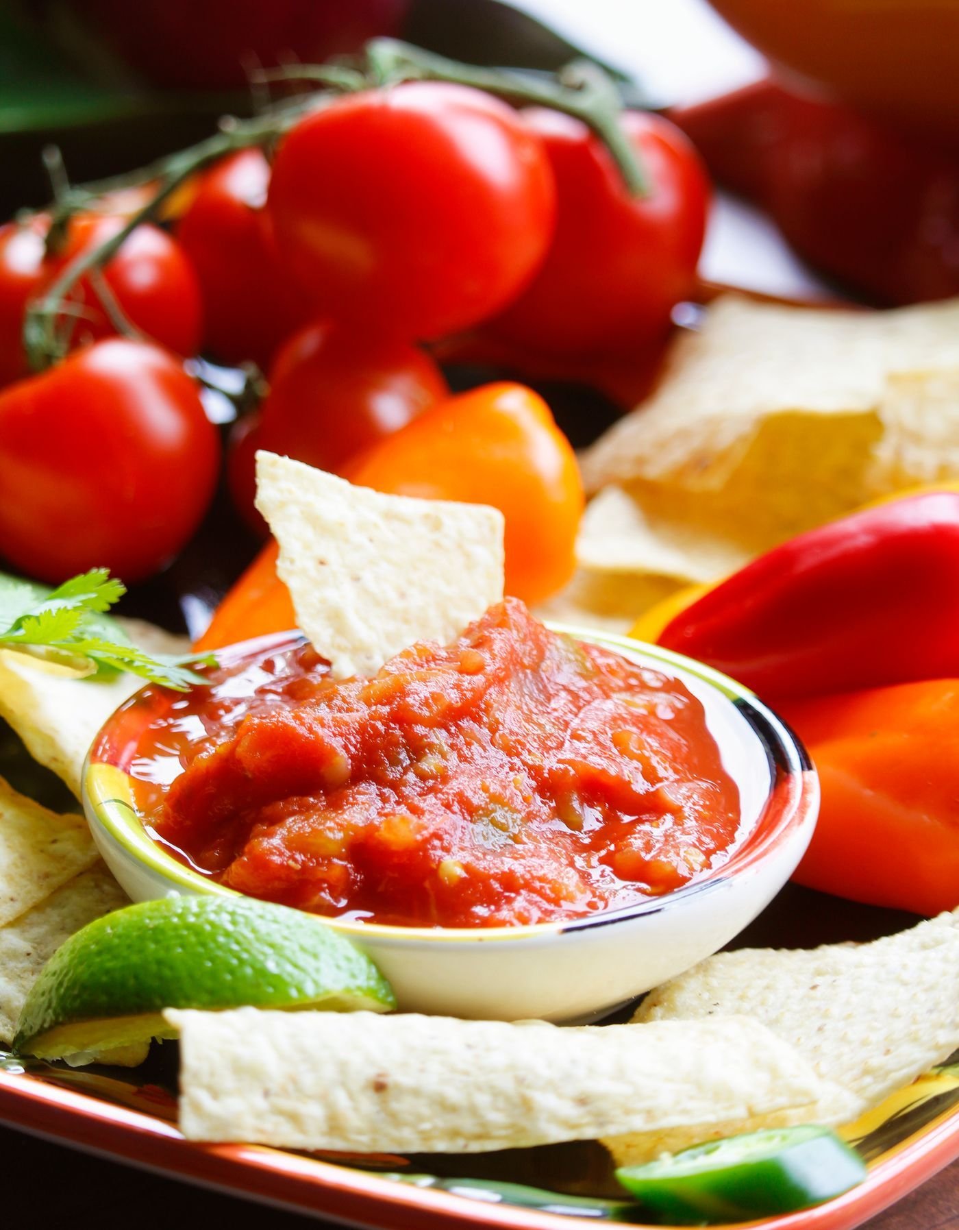 Lime-Spiked Tomato Pepper Salsa