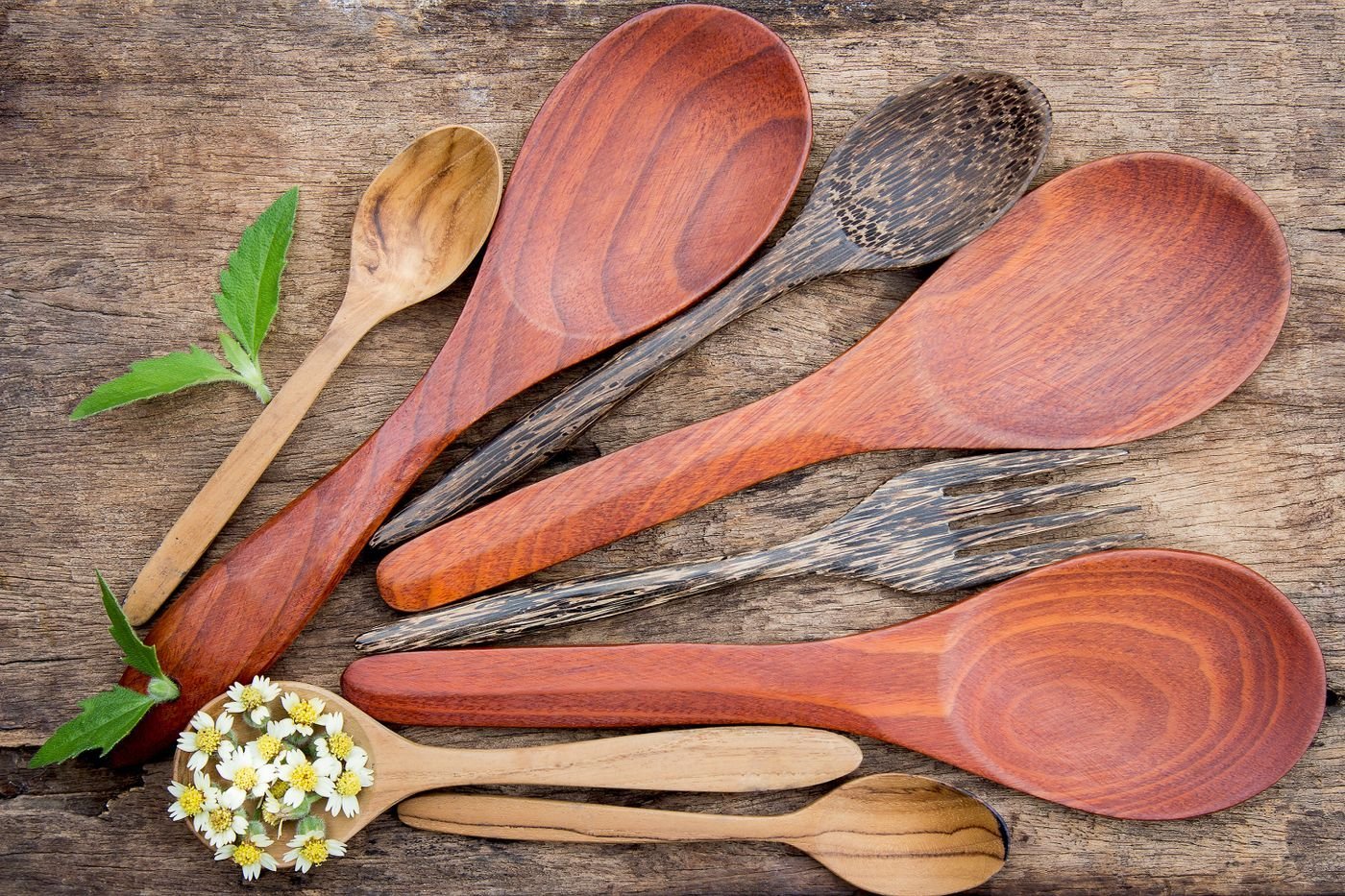 Hand-Carved Cherry Spoon and Ladle Collection