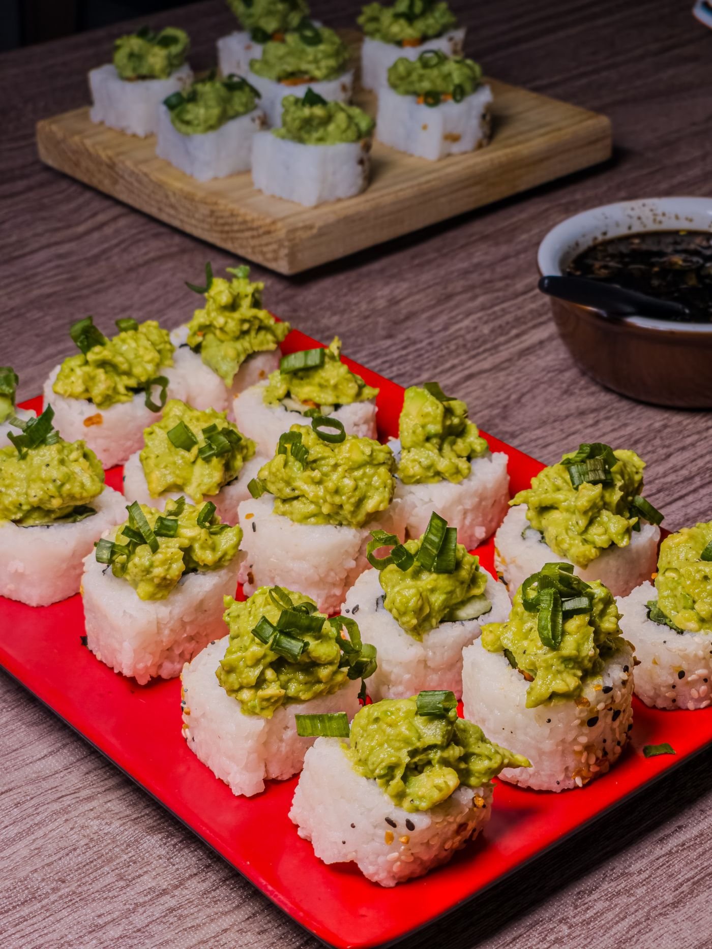 Flax Cracker Squares with Smashed Avocado