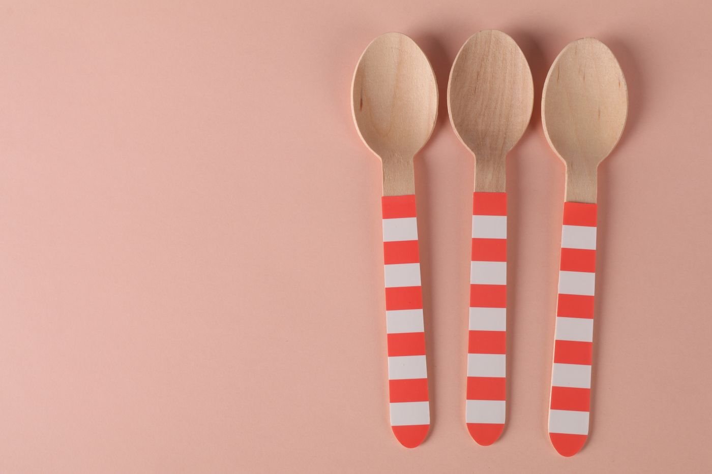 Red Stripe Tasting Spoons