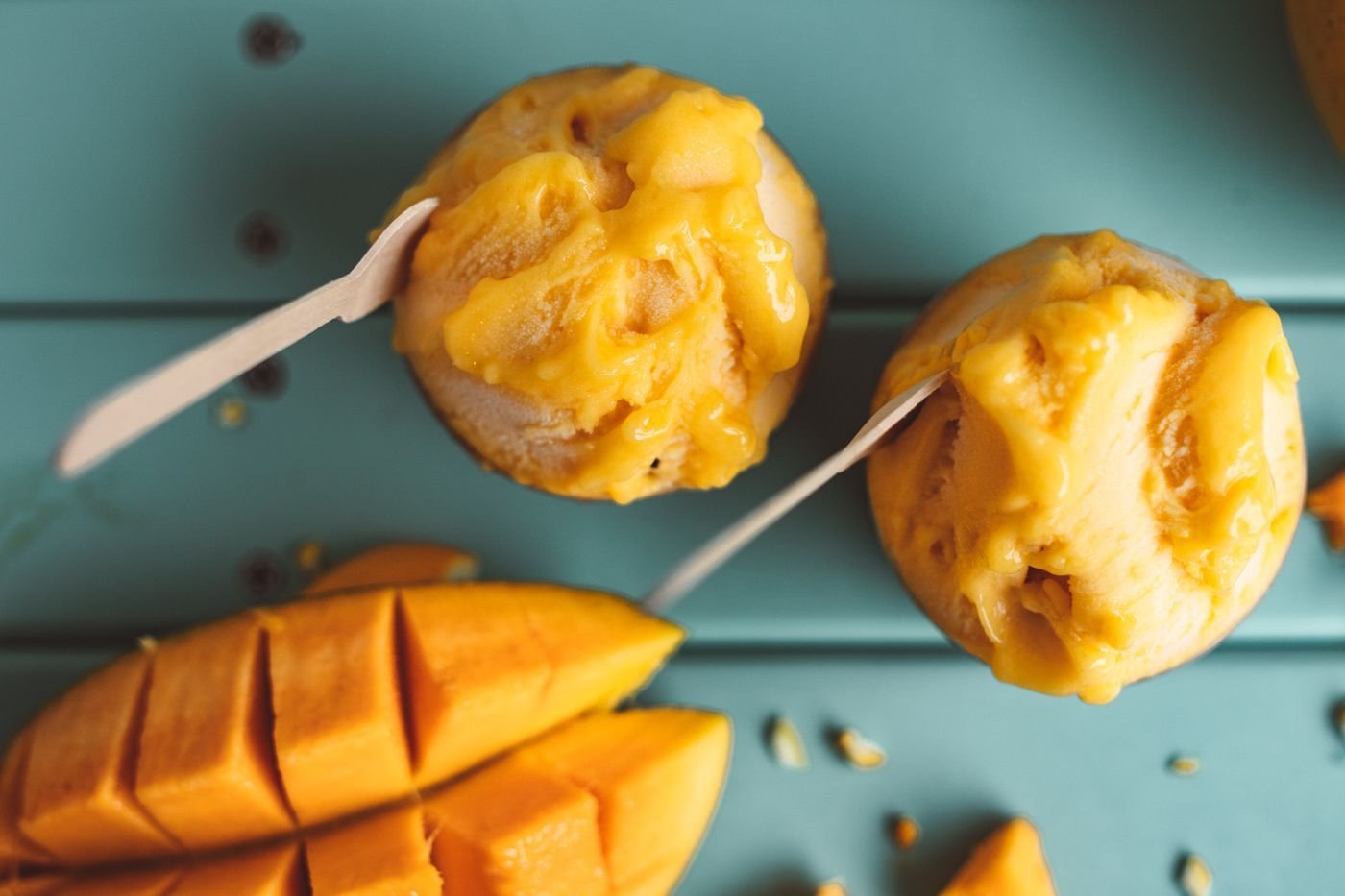Lime-Kissed Mango Sorbet