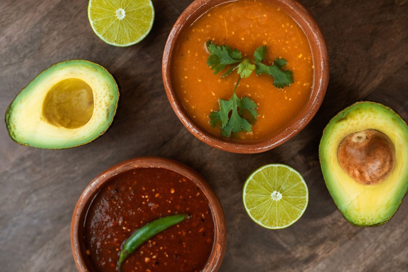 Mango Habanero and Red Chile Salsas