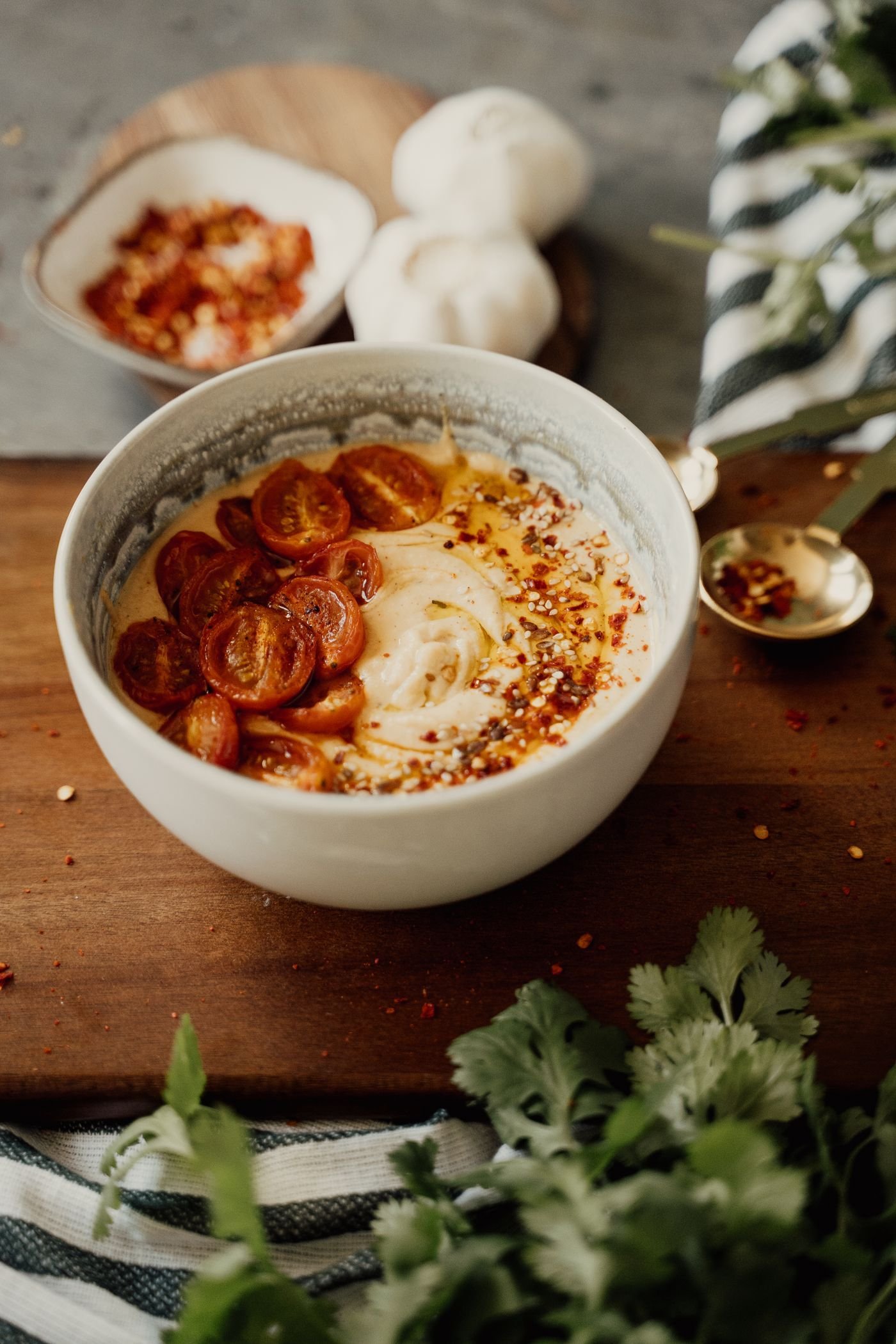 Sun-Dried Tomato Zucchini Hummus