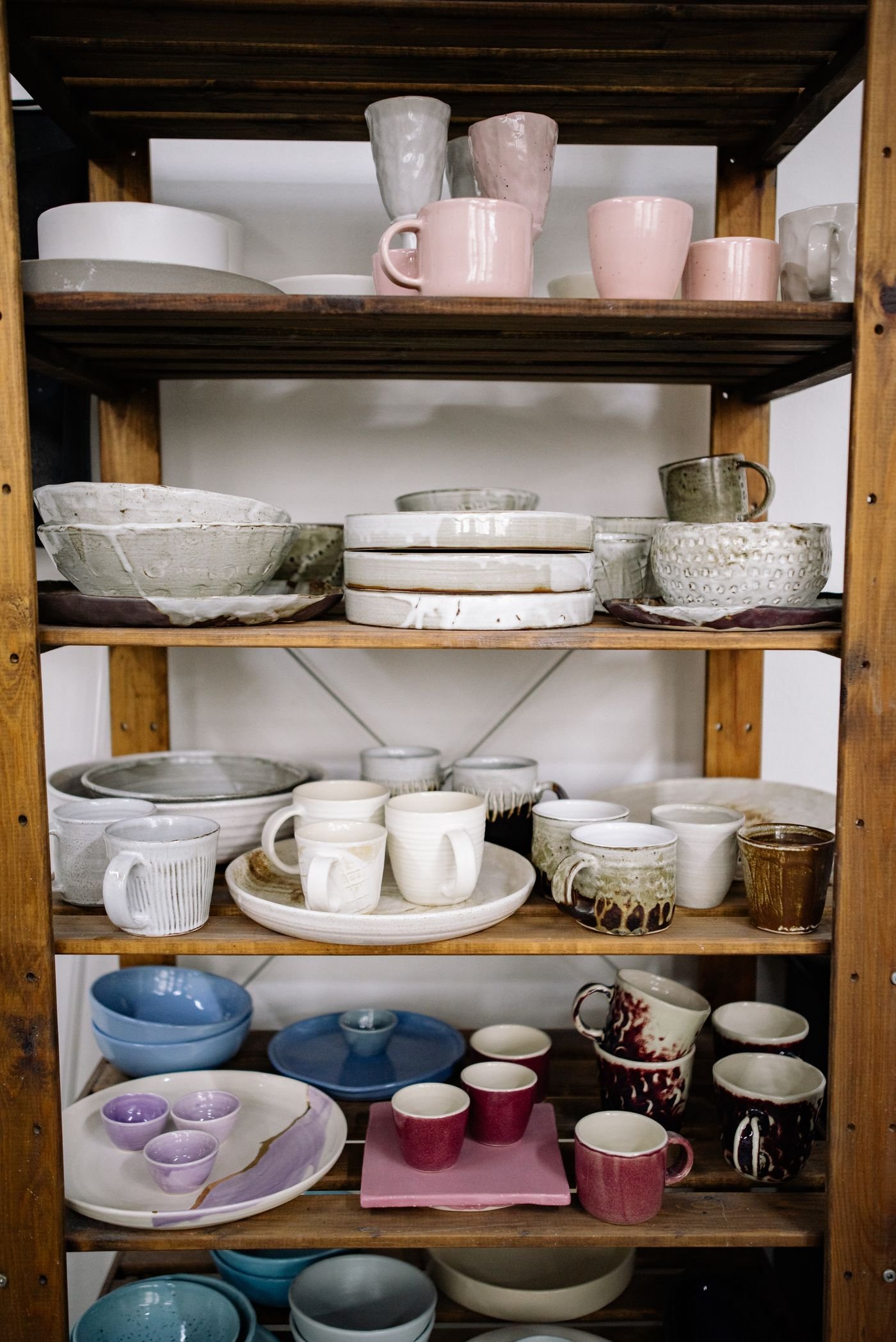 Assorted Stoneware Mug and Plate Set