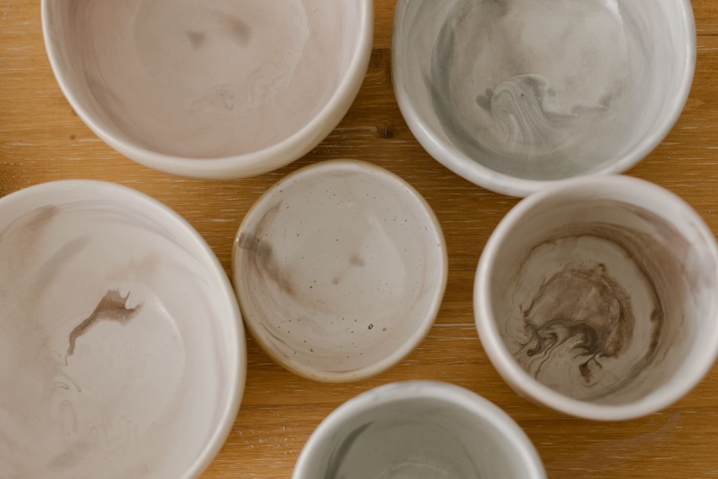 Matte White Stoneware Bowls