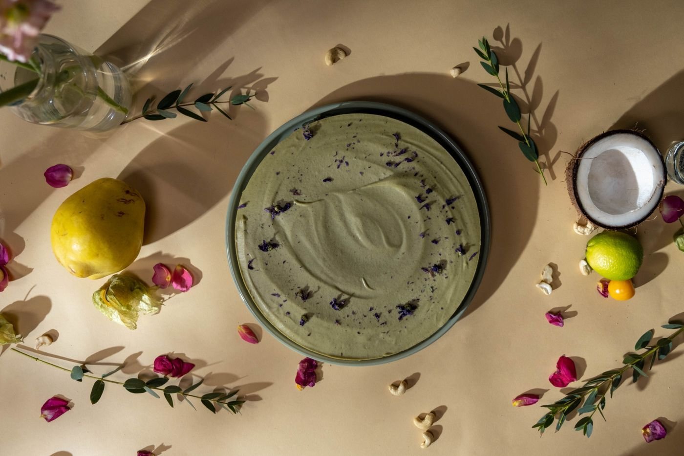 Matcha Coconut Frozen Cheesecake